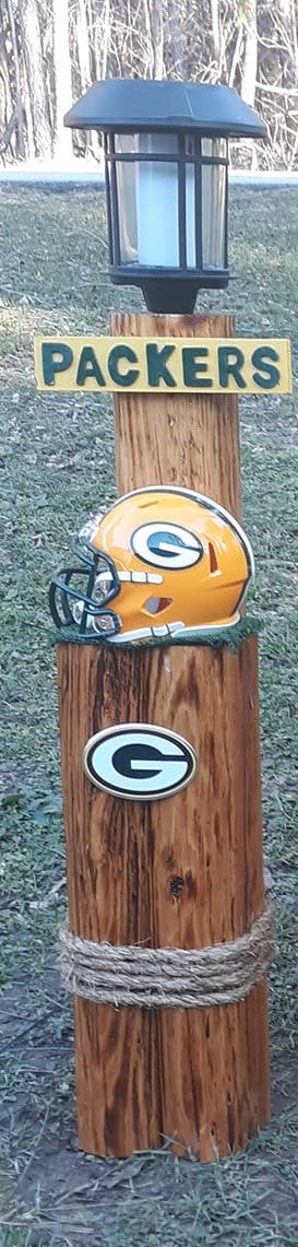 Large Green Bay Packers Post